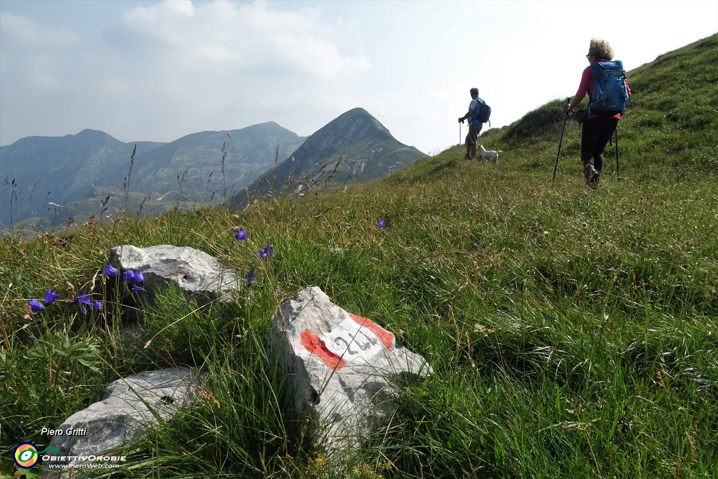 83 Alla Forcola di Valmora (1994 m) si passa sul versante brembano col verde dei pascoli.JPG -                                